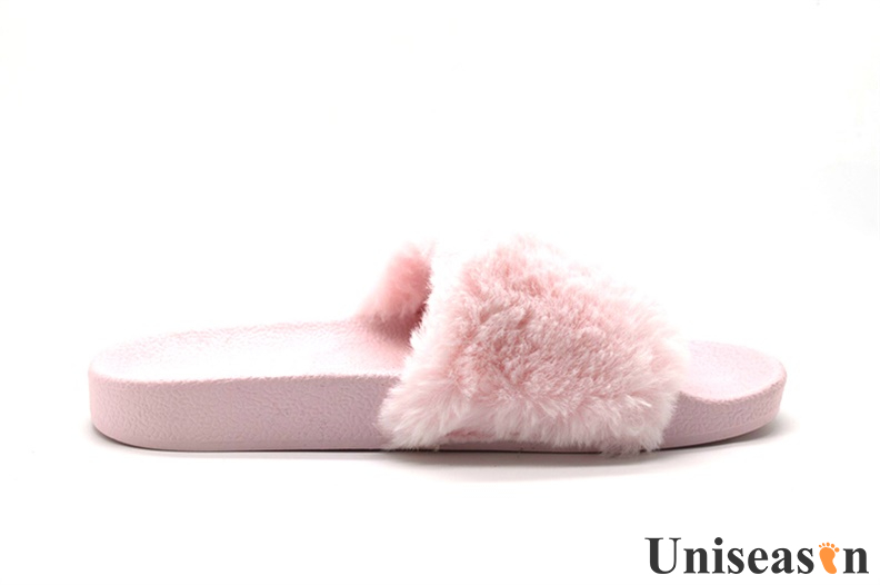 Newest Fashion Fur Sandals Slippers for Women Ladies Natural Fur Slides