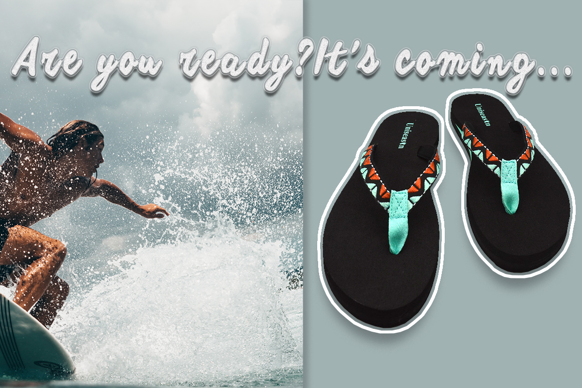 Are you ready? Our new ribbon beach slippers here are coming...