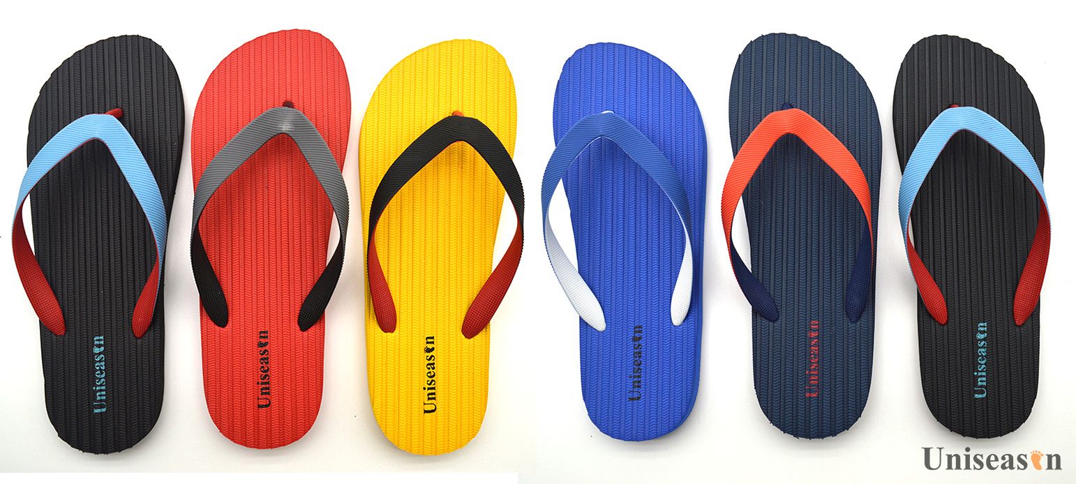 Unisex Woman Men Rubber PE Flip Flops Hard Slippers Flip-flops Slipper Summer Beach Shoes