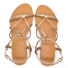 Latest Genuine Leather Women Comfort Fashion Flat Summer Sandals 2019