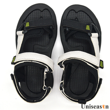 New Summer Geometric Children Slip Beach Shoes Outdoor Leather Boys Sport Sandals for Junior Kids 2020